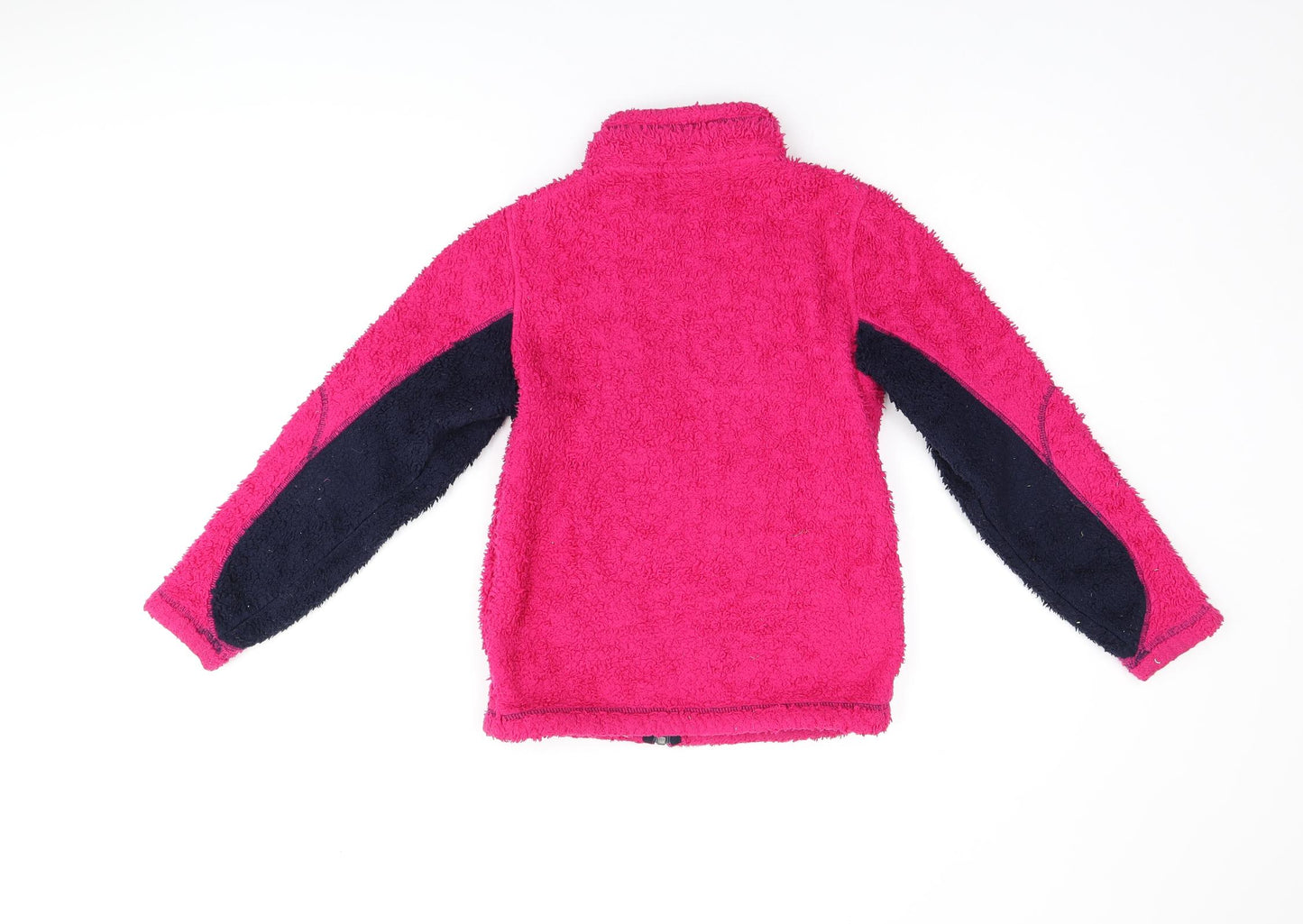 TOG24 Girls Pink Polyester Full Zip Sweatshirt Size 9-10 Years Zip