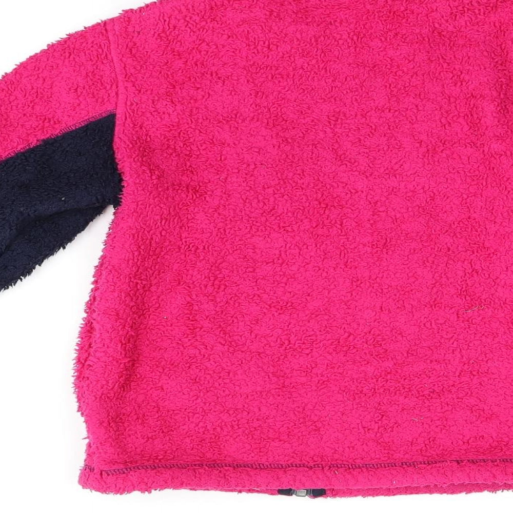 TOG24 Girls Pink Polyester Full Zip Sweatshirt Size 9-10 Years Zip