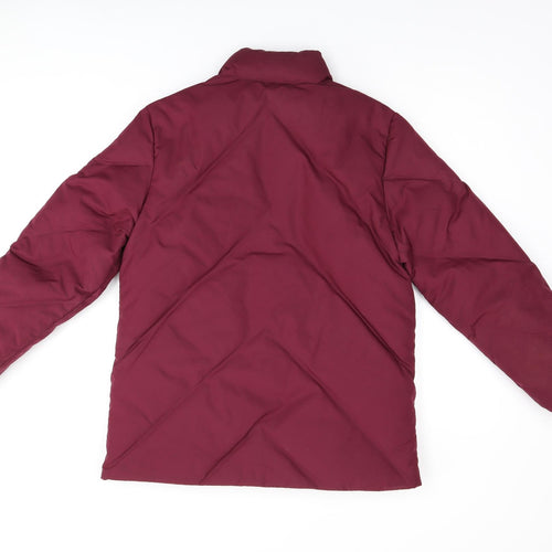 DANNIMAC Womens Red Puffer Jacket Coat Size S Zip