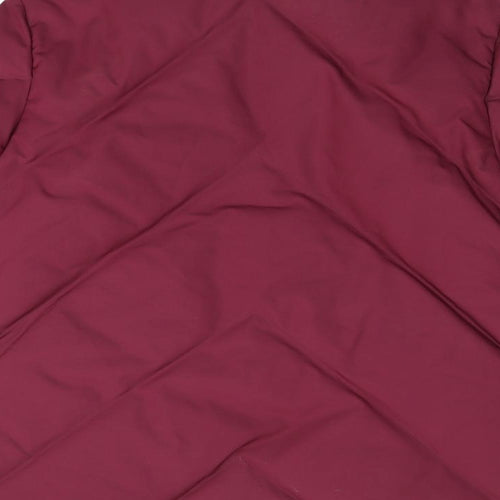 DANNIMAC Womens Red Puffer Jacket Coat Size S Zip