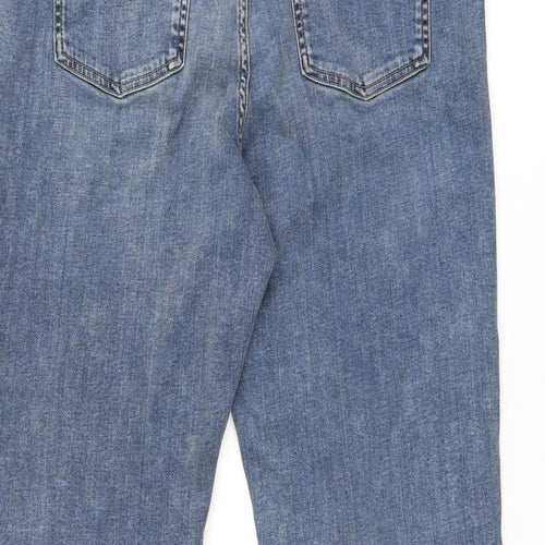 Autograph Womens Blue Cotton Skinny Jeans Size 18 L27.5 in Regular Zip