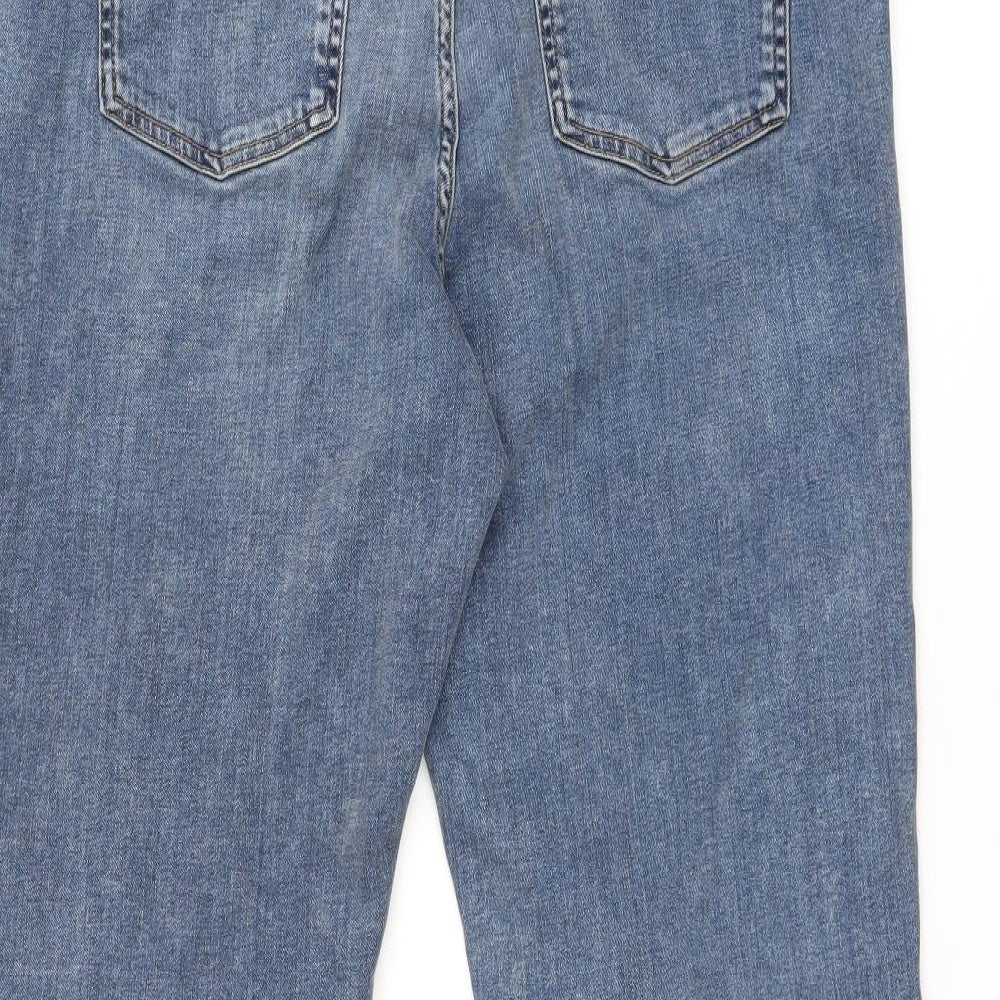 Autograph Womens Blue Cotton Skinny Jeans Size 18 L27.5 in Regular Zip