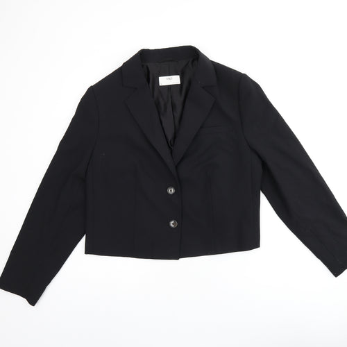 Marks and Spencer Womens Black Polyester Jacket Blazer Size 18