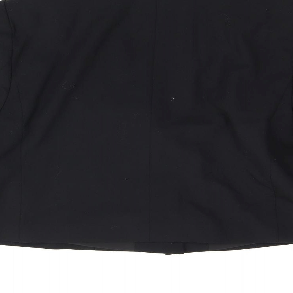 Marks and Spencer Womens Black Polyester Jacket Blazer Size 18