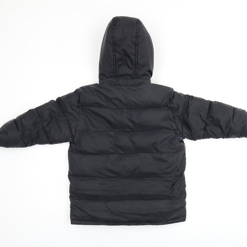 Marks and Spencer Boys Black Puffer Jacket Coat Size 5-6 Years Zip
