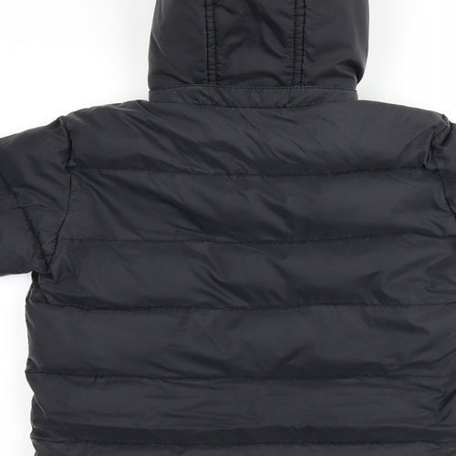 Marks and Spencer Boys Black Puffer Jacket Coat Size 5-6 Years Zip