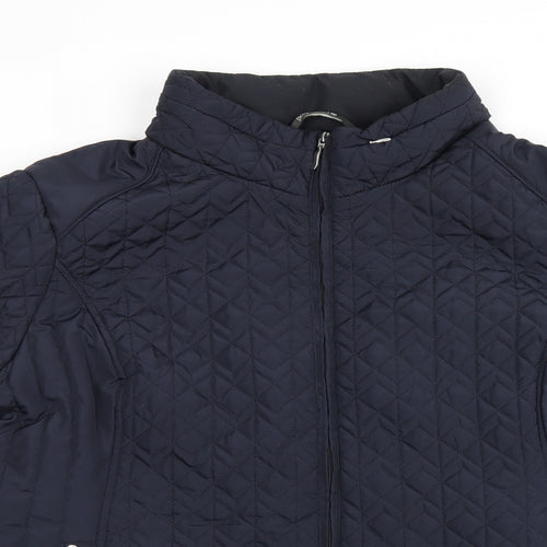 Bonmarché Womens Blue Jacket Coat Size 24 Zip