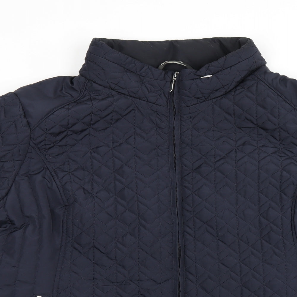 Bonmarché Womens Blue Jacket Coat Size 24 Zip