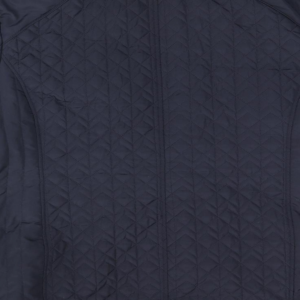 Bonmarché Womens Blue Jacket Coat Size 24 Zip