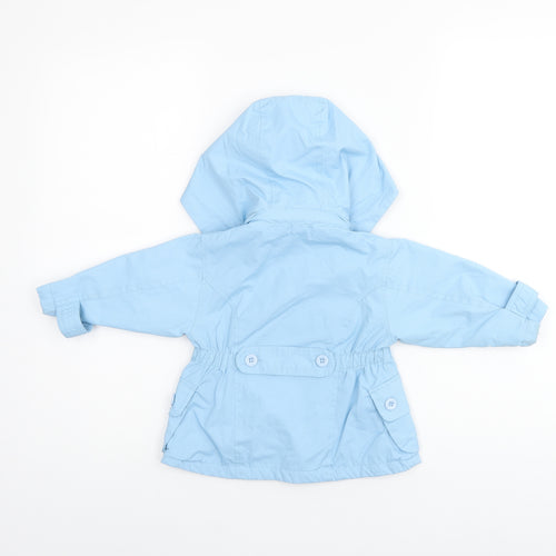 Martis Girls Blue Overcoat Coat Size S Zip