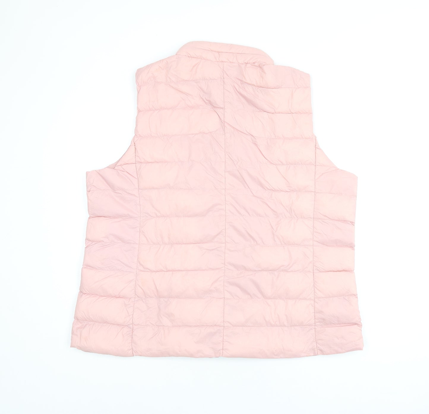 Marks and Spencer Womens Pink Gilet Coat Size 20 Zip