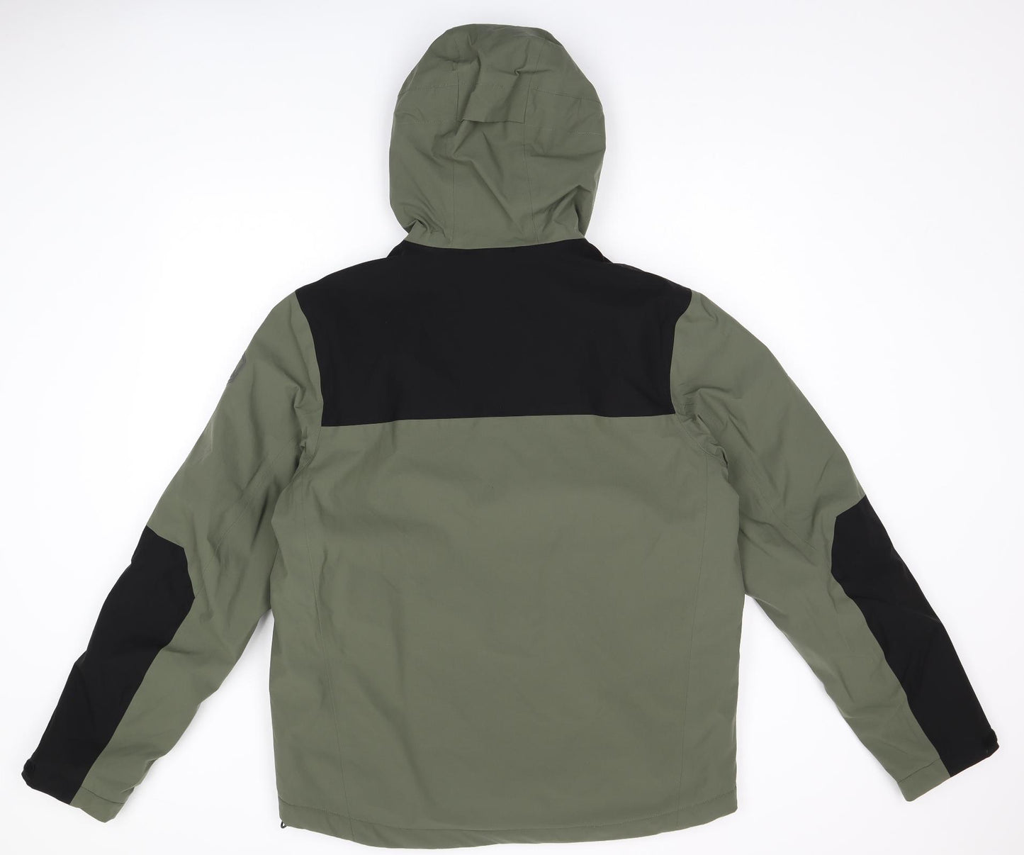 Marks and Spencer Mens Green Rain Coat Coat Size M Zip