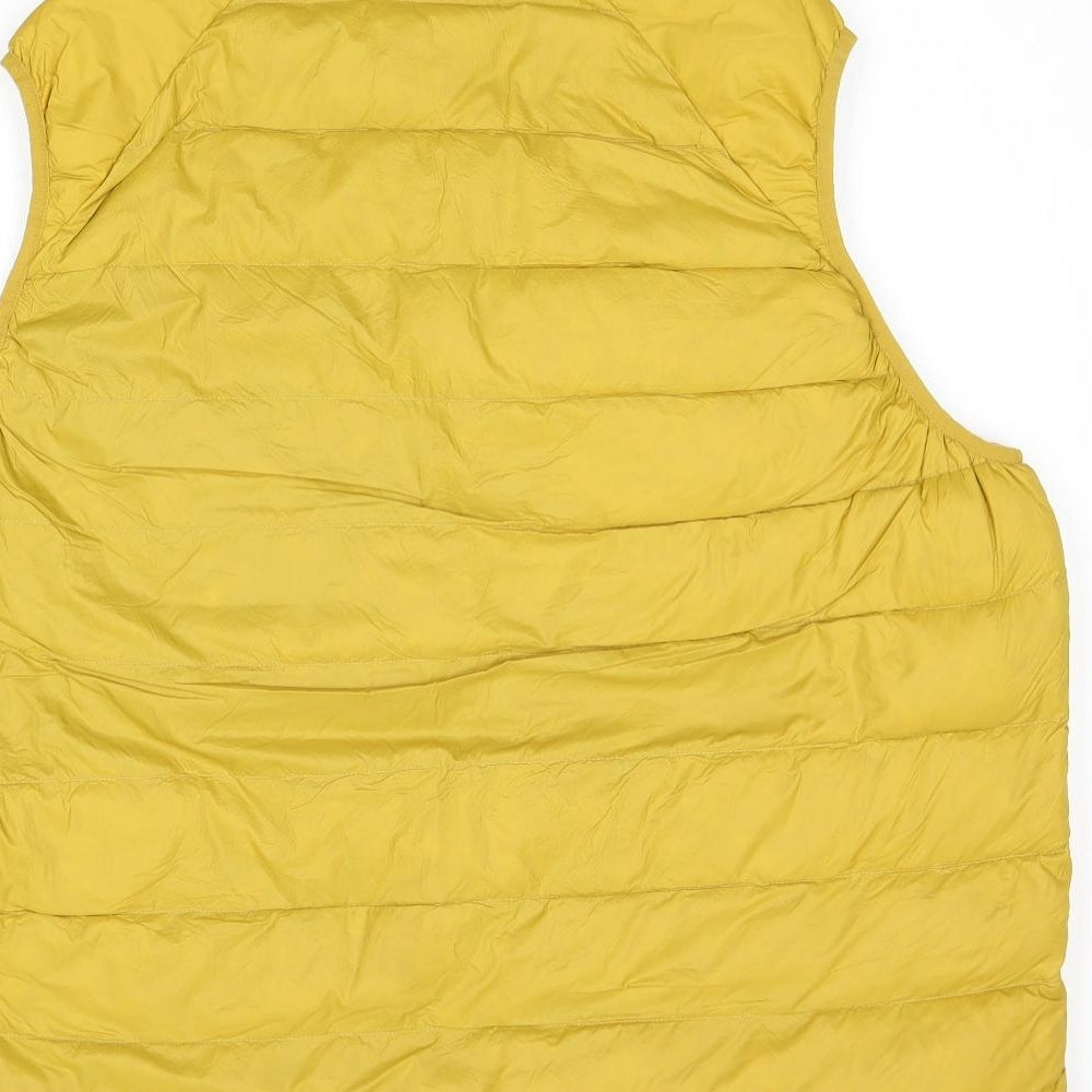 Marks and Spencer Womens Yellow Gilet Coat Size 2XL Zip