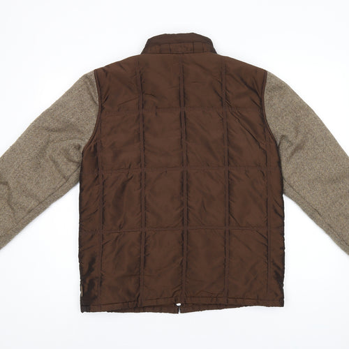 Marie Valois Womens Brown Jacket Coat Size M Zip