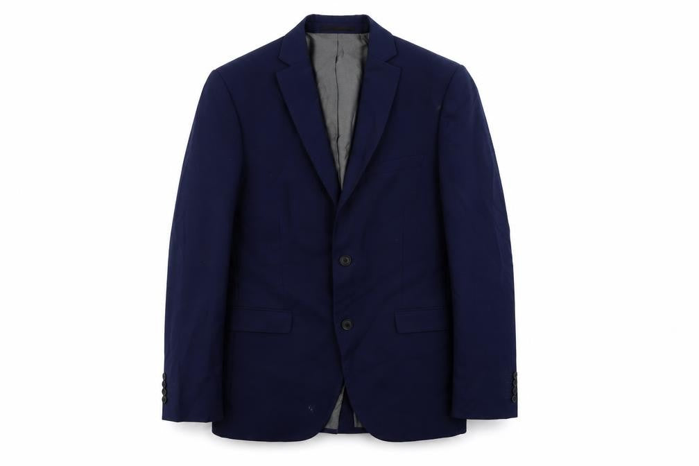 Next Mens Blue Polyester Jacket Suit Jacket Size 40 Regular