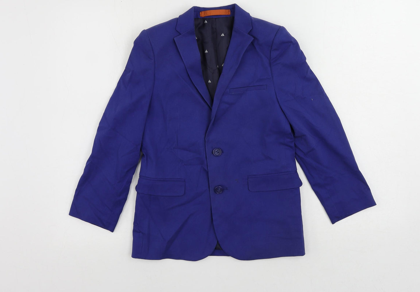 Autograph Boys Blue Jacket Blazer Size 9 Years Button