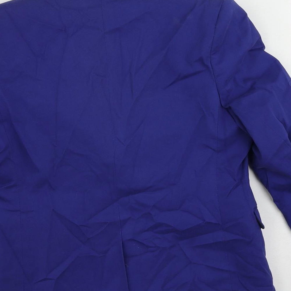Autograph Boys Blue Jacket Blazer Size 9 Years Button