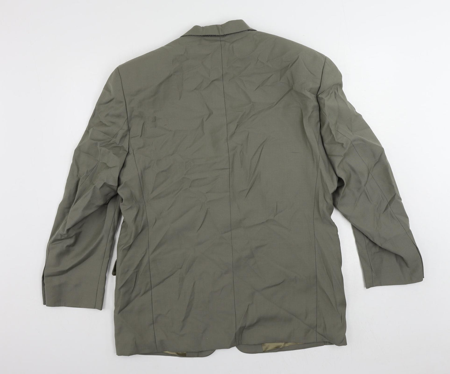 Pierre Cardin Mens Green Wool Jacket Suit Jacket Size 42 Regular