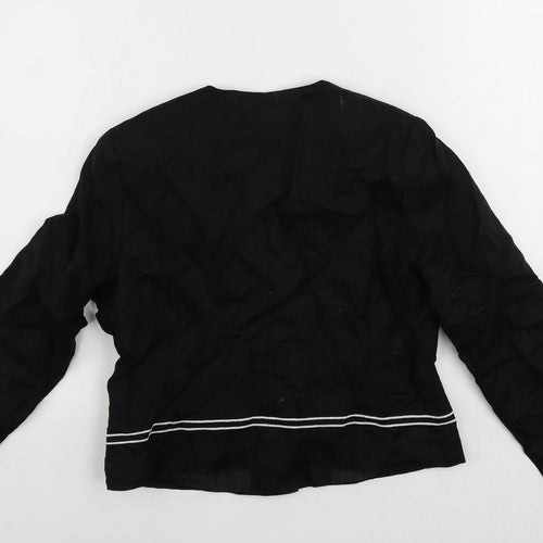 Joella Di Marco Womens Black Jacket Blazer Size M Button