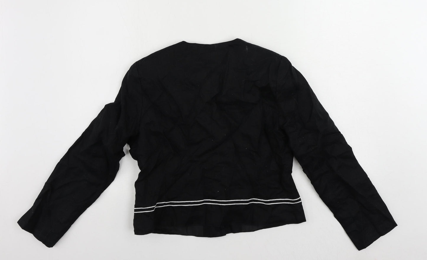 Joella Di Marco Womens Black Jacket Blazer Size M Button