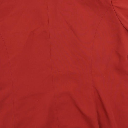 Ann Harvey Womens Red Jacket Coat Size 20 Button