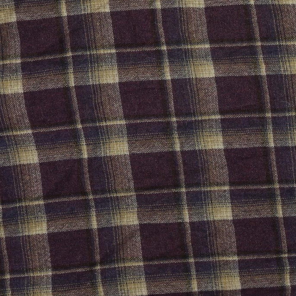 Heather Valley Womens Purple Plaid Jacket Size 14 Button