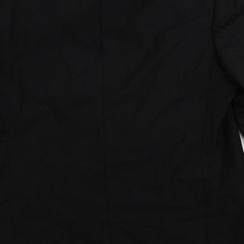 Valero Mens Black Wool Tuxedo Suit Jacket Size 42 Regular