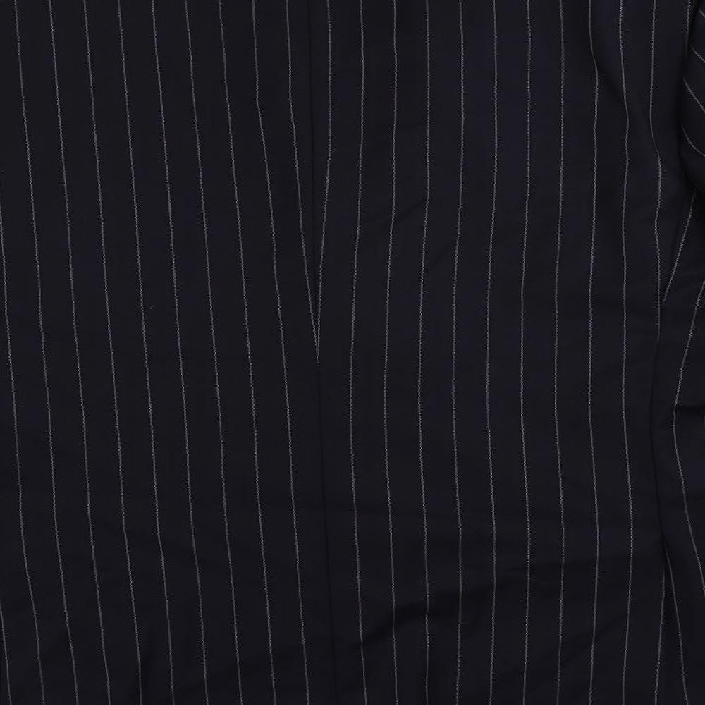Corneliani Mens Blue Striped Wool Jacket Suit Jacket Size 46 Regular