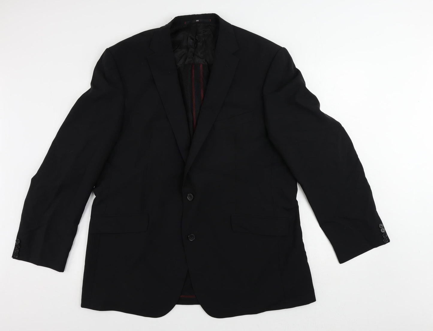 Baumler Mens Black Wool Jacket Suit Jacket Size 46 Regular