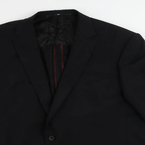 Baumler Mens Black Wool Jacket Suit Jacket Size 46 Regular