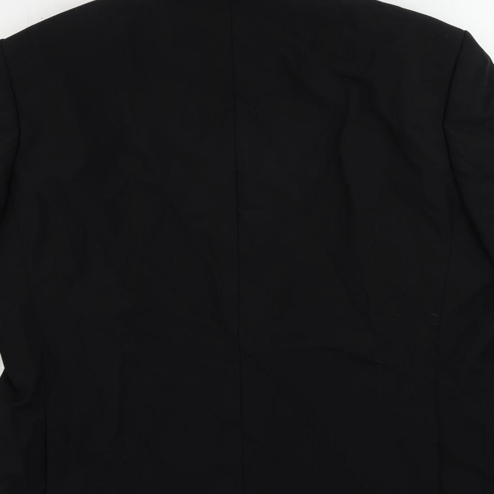 Baumler Mens Black Wool Jacket Suit Jacket Size 46 Regular