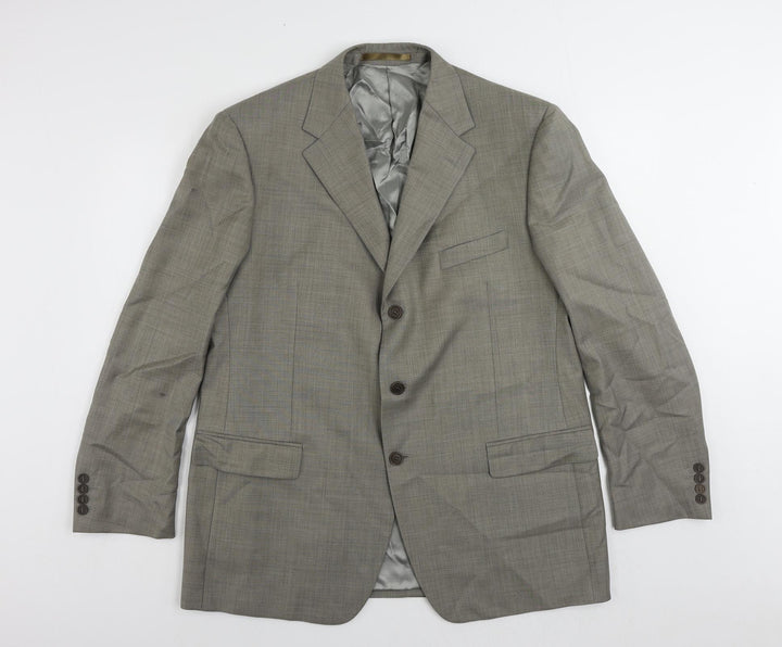 Marks and Spencer Mens Grey Wool Jacket Suit Jacket Size 44 Regular