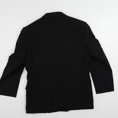 Taylor & Reece Mens Black Wool Jacket Suit Jacket Size 38 Regular