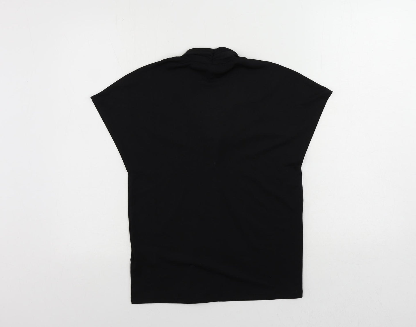 H&M Womens Black Polyester Basic Blouse Size XS V-Neck