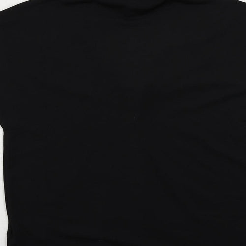 H&M Womens Black Polyester Basic Blouse Size XS V-Neck