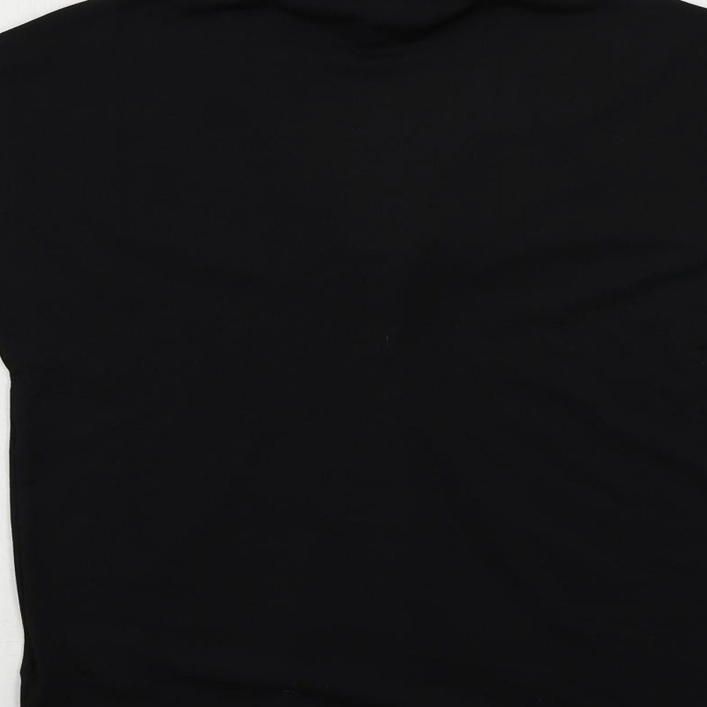 H&M Womens Black Polyester Basic Blouse Size XS V-Neck