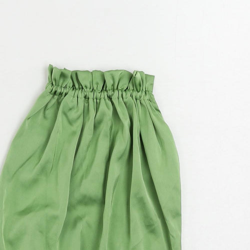 VILA Womens Green Polyester Basic Tank Size 14 Mock Neck - Open Back