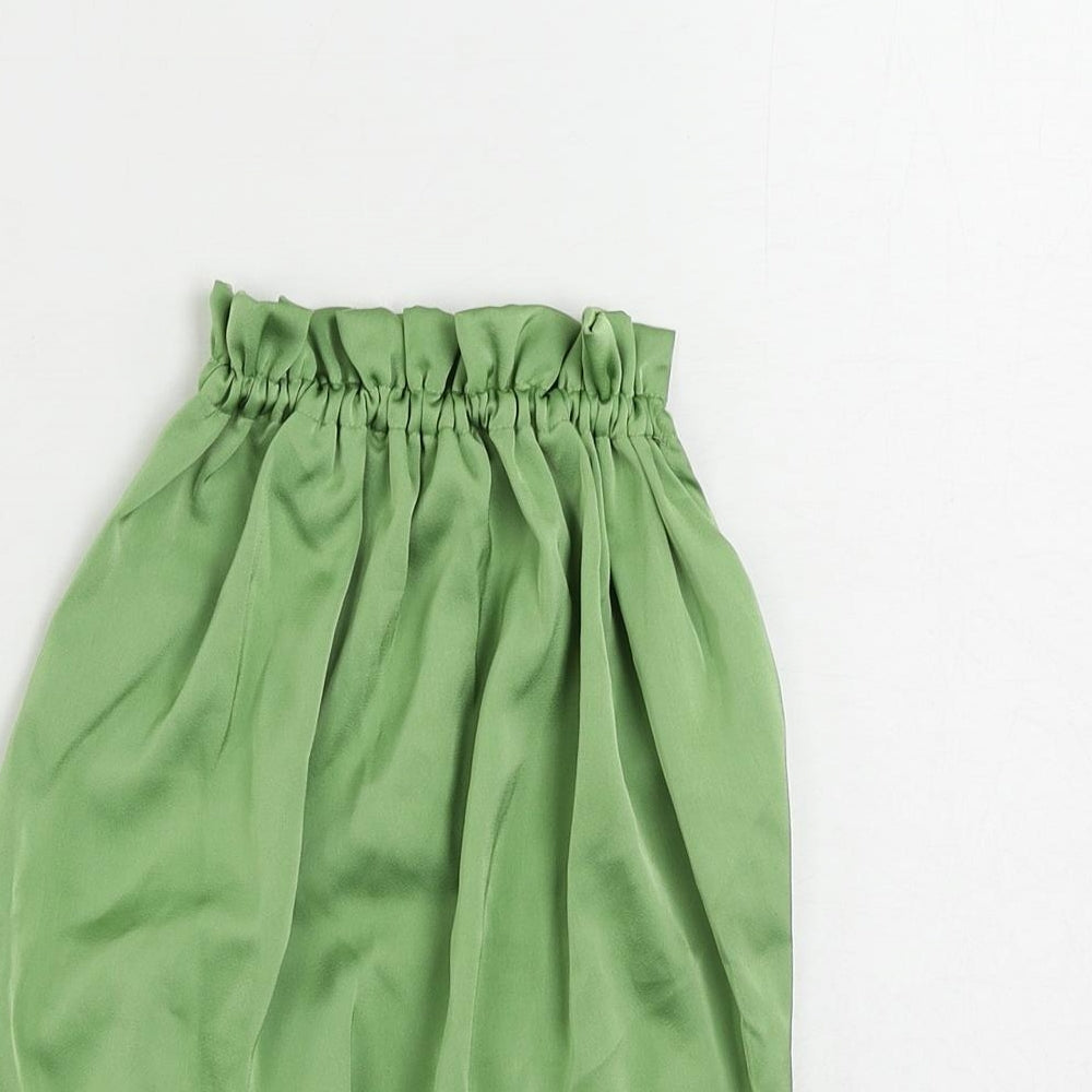 VILA Womens Green Polyester Basic Tank Size 14 Mock Neck - Open Back