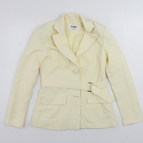 4th+ Reckless Womens Ivory Jacket Blazer Size 6 Button