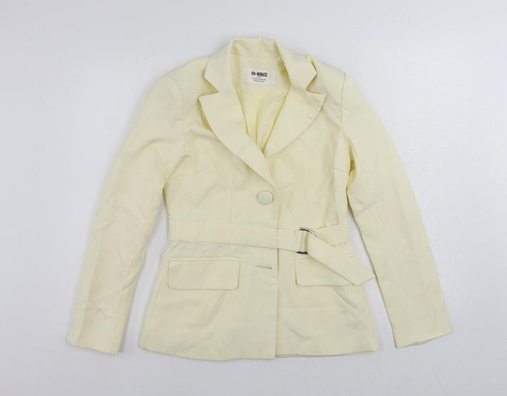 4th+ Reckless Womens Ivory Jacket Blazer Size 6 Button