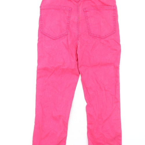 Marks and Spencer Womens Pink Cotton Skinny Jeans Size 6 L24 in Regular Zip