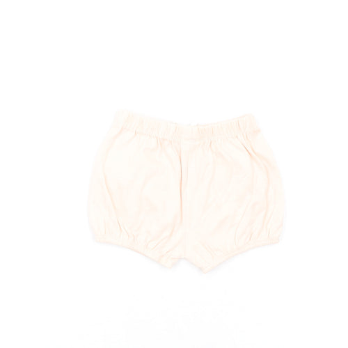 Marks and Spencer Girls Pink Cotton Shorts Outfit/Set Size 0-3 Months Pullover