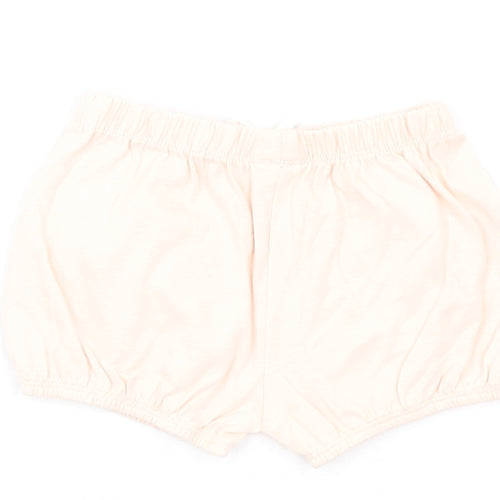 Marks and Spencer Girls Pink Cotton Shorts Outfit/Set Size 0-3 Months Pullover