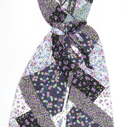 Influence Womens Multicoloured Floral 100% Polyester Jumpsuit One-Piece Size 10 L24 in Pullover