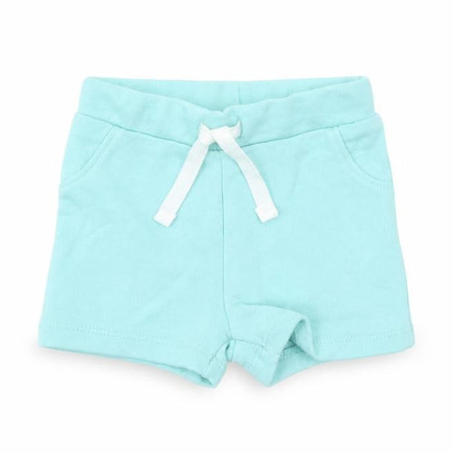 Marks and Spencer Baby Blue Cotton Capri Trousers Size 3-6 Months Drawstring - Elasticated Waist