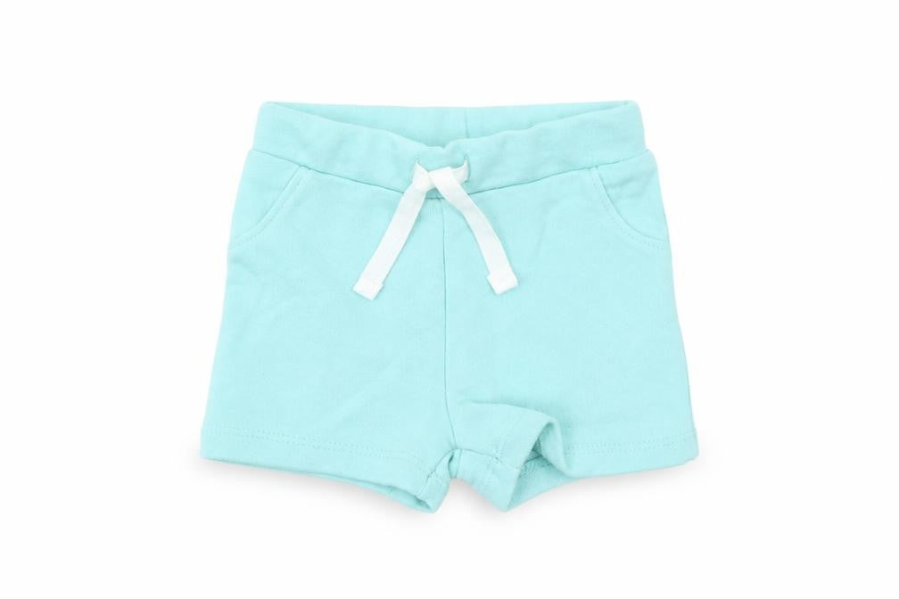 Marks and Spencer Baby Blue Cotton Capri Trousers Size 3-6 Months Drawstring - Elasticated Waist