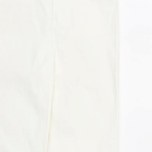 H&M Womens White Cotton Skinny Jeans Size 30 in L28 in Regular Zip - Pockets