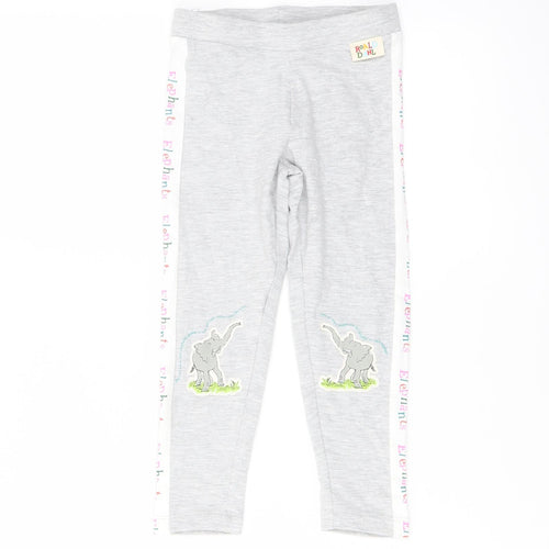 Marks and Spencer Boys Grey Cotton Sweatpants Trousers Size 2-3 Years Regular Pullover - Legging