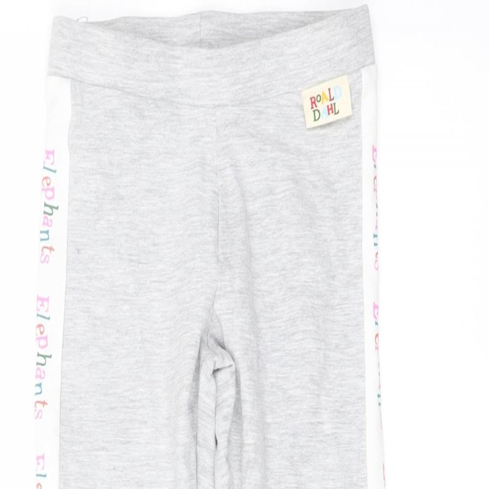 Marks and Spencer Boys Grey Cotton Sweatpants Trousers Size 2-3 Years Regular Pullover - Legging