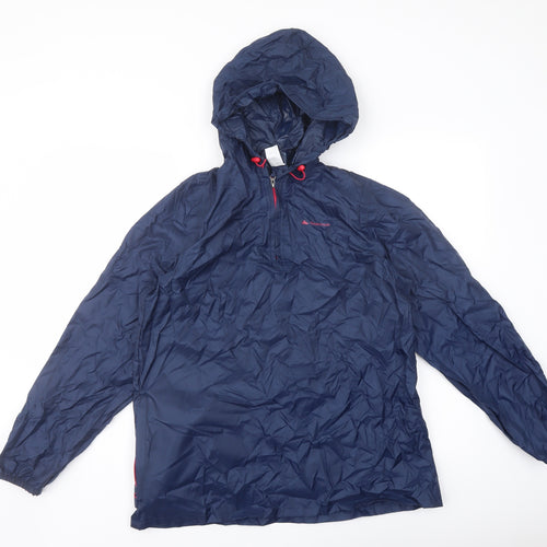 Quechua Mens Blue Anorak Jacket Size S Zip